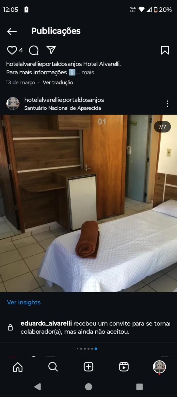 Hotel Portal Dos Anjos Апаресида Экстерьер фото