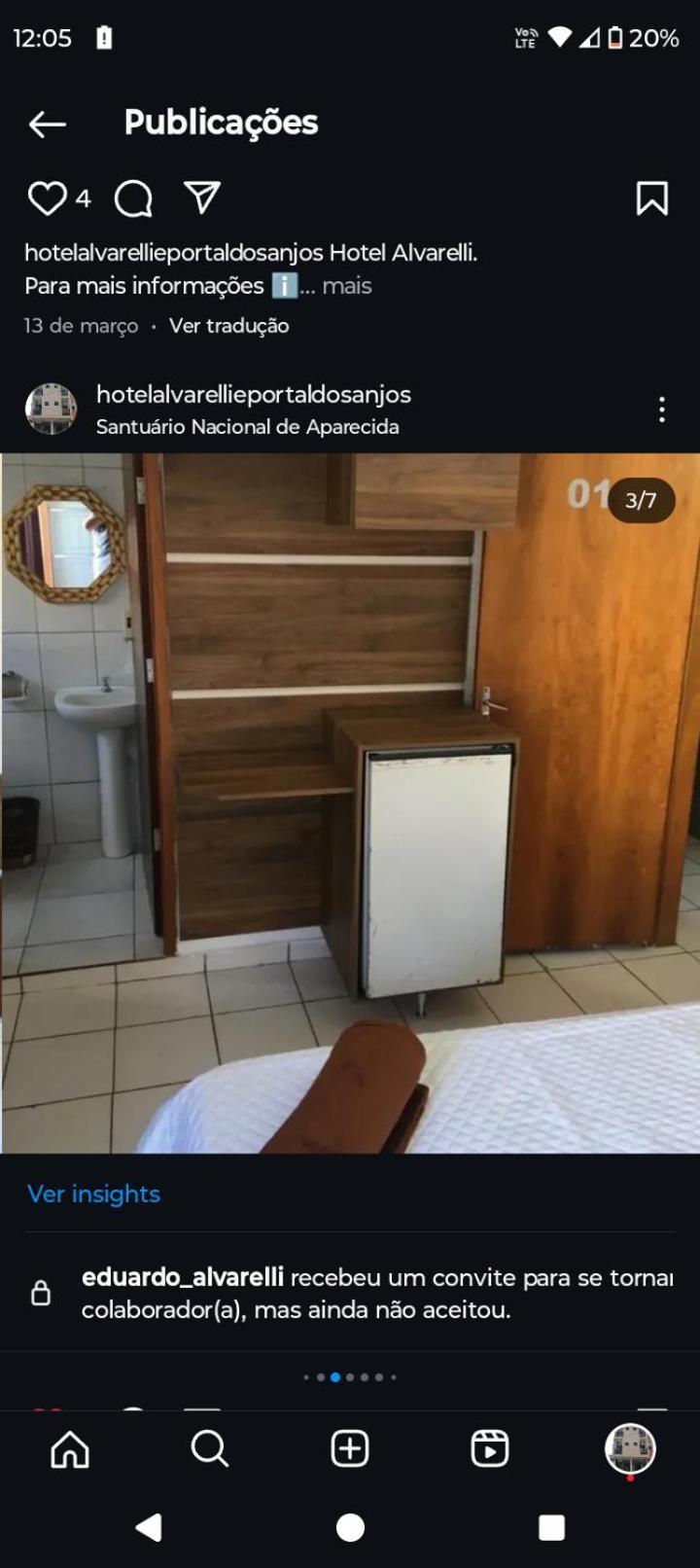 Hotel Portal Dos Anjos Апаресида Экстерьер фото